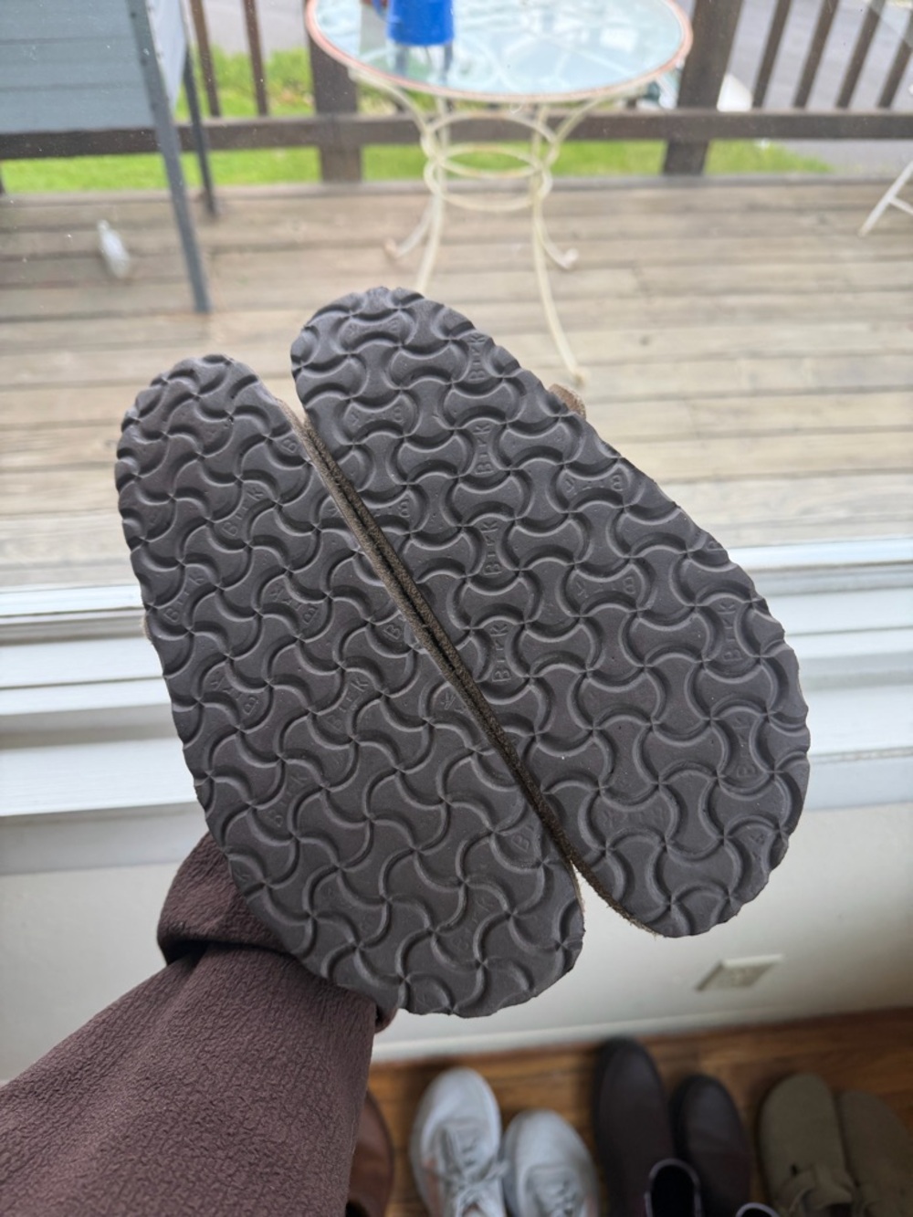 Birkenstock Taupe Boston Clogs - Picture 5 of 7